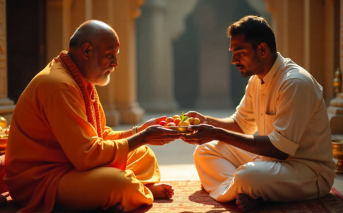 Dakshina to Pujari and Brahmans