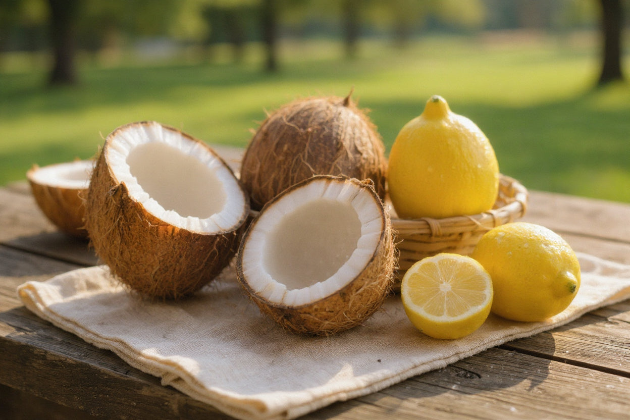 Coconut with lemon