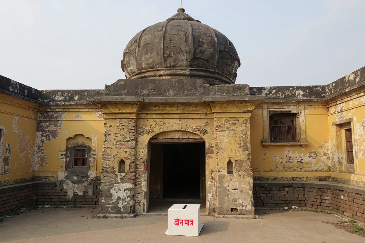 Donation for temple renovation