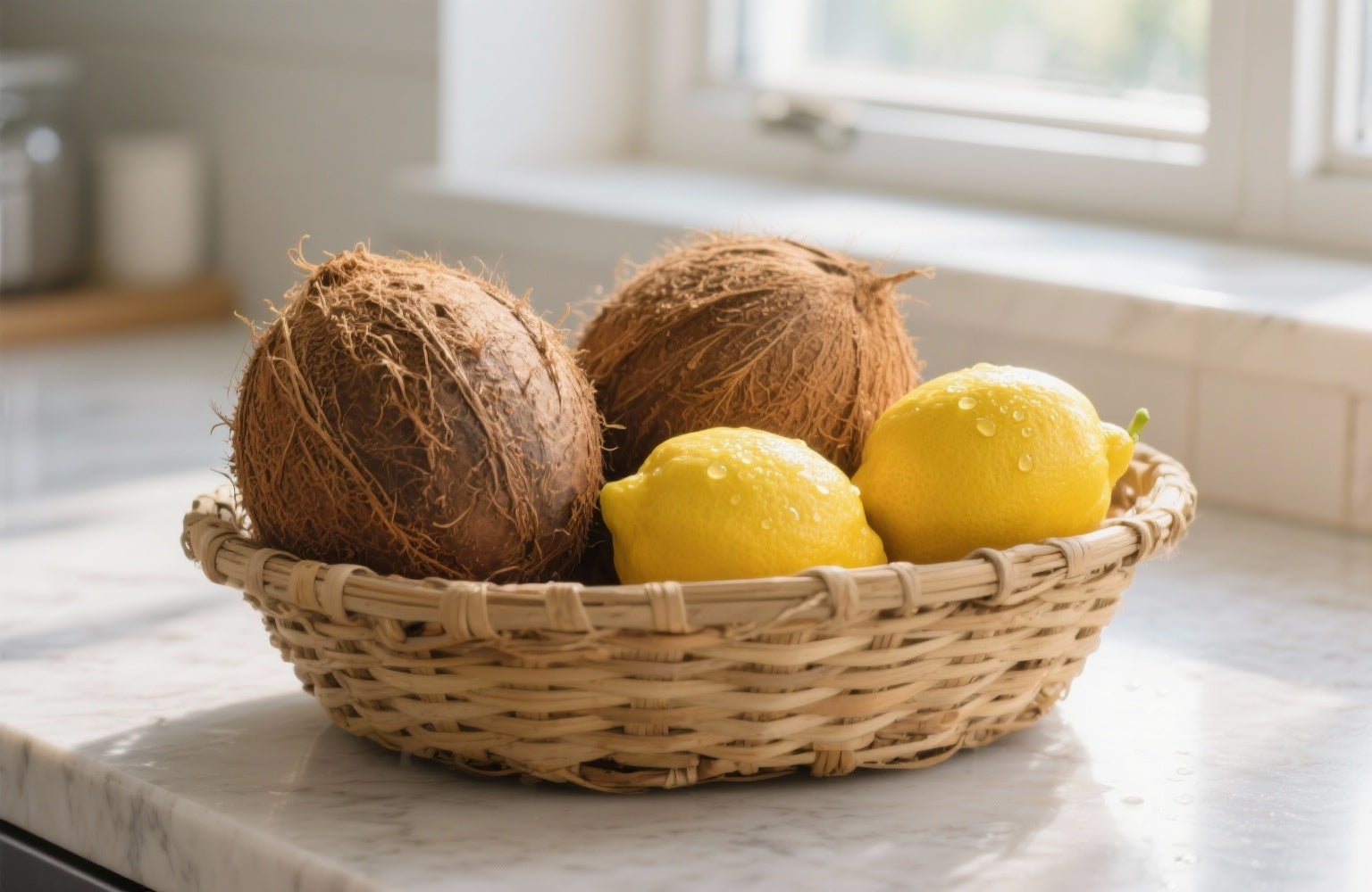 Coconut with lemon