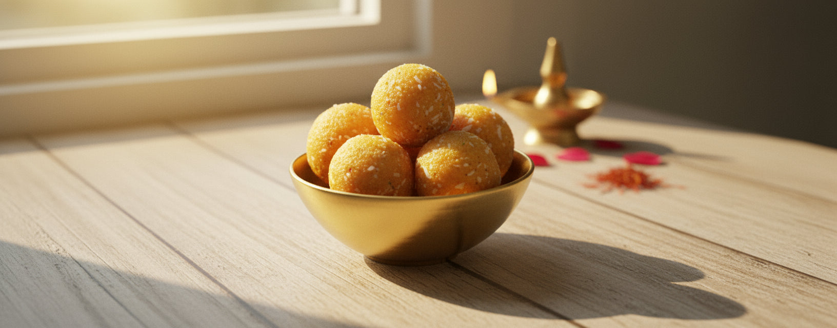 Besan laddoos