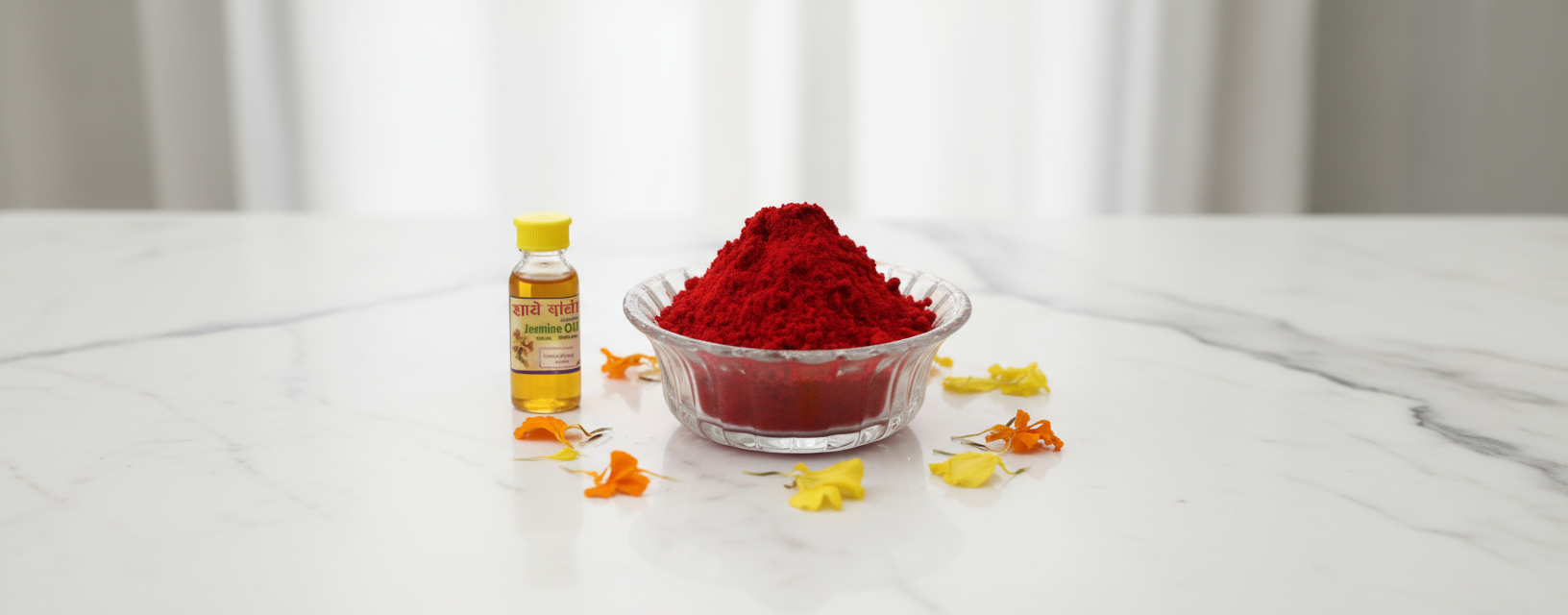 Sindoor and Jasmine Oil