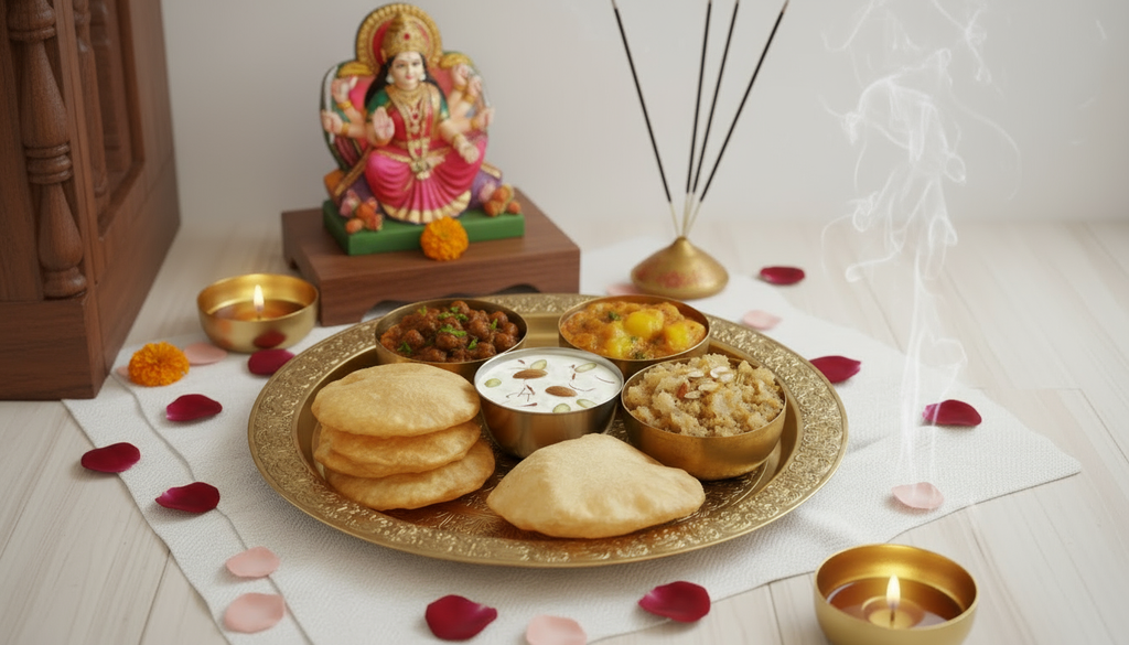 Halwa–Puri / Kheer Bhog