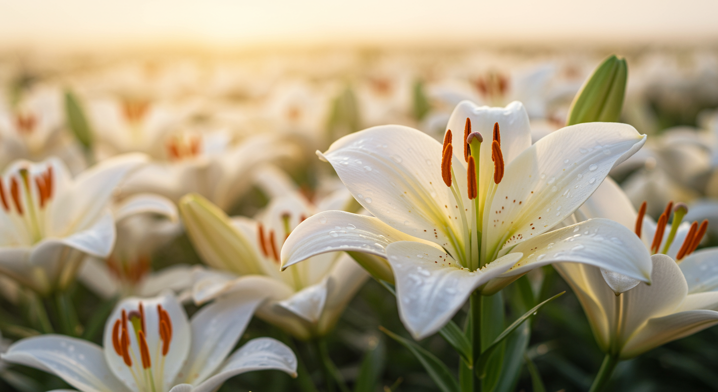 White flowers